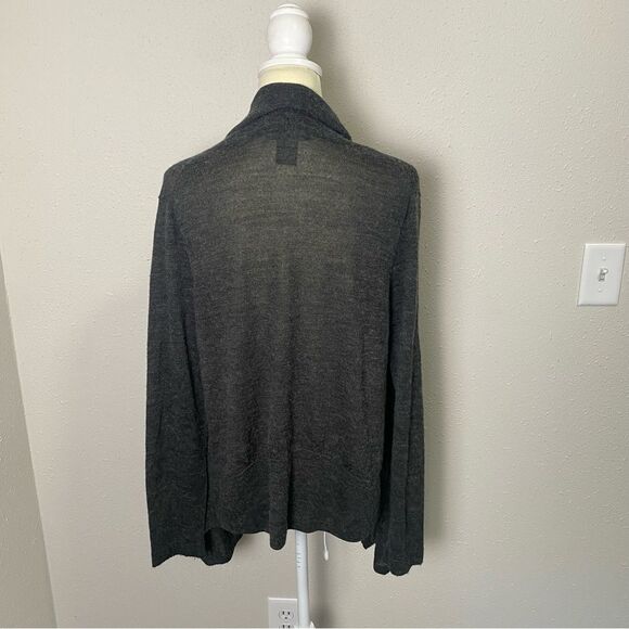 Eddie Bauer Wool Blend Lightweight Open Front Draped Cardigan Women's Size XL - Picture 7 of 12